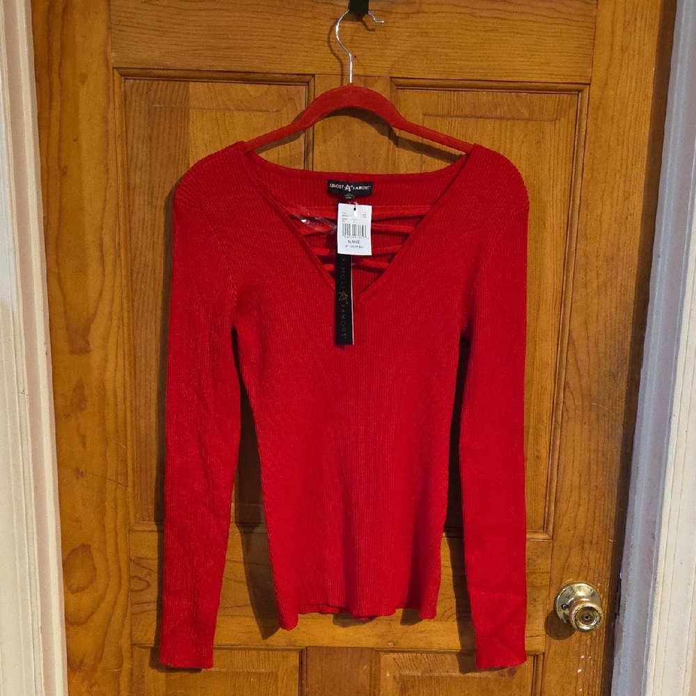 Almos Famous Scarlet Long Sleeve Top